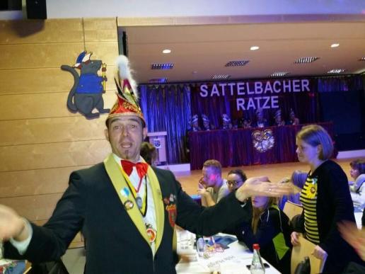 20.01.2018  Auch Uwe ist in Sattelbach dabei  - Ratze Fasenacht!