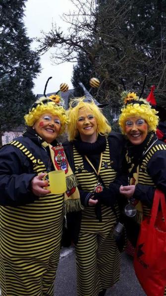 13.02.2018 Umzug in Gundelsheim. Ingrid, Sue und Sonja