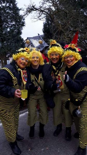 13.02.2018 Umzug in Gundelsheim-Indrid ,Sue,Sonja und Silvia