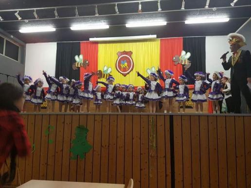 26.02.2018  Die Weffze Mini.Garde beim Ordensball in Binau